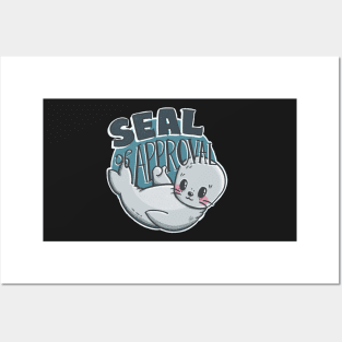 “Seal of Approval” cute retro Kawaii seal Posters and Art